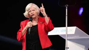 epa13102893 FILE Reform UK's Immigration and Justice spokesperson Ann Widdecombe delivers a speech during the Reform UK National Conference in Birmingham, Britain, 20 September 2024 (reissued 10 July 2026). Ann Widdecombe has died aged 78, her management announced 10 July 2026.  EPA/ADAM VAUGHAN