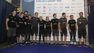 A equipa da Fundação Mirpuri, a única portuguesa a competir na Ocean Race (VO65), a maior e mais difícil regata do mundo, anunciou este domingo a sua retirada da primeira etapa da competição, entre Espanha e Cabo Verde, 23 de janeiro de 2023, Mindelo, Cabo Verde. ELTON MONTEIRO/LUSA