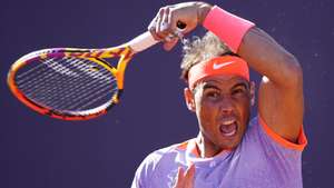 epaselect epa11282630 Rafael Nadal of Spain in action during his round of 64 match against Flavio Cobolli of Itlay at the ATP Barcelona Open tennis tournament in Barcelona, Catalonia, Spain, 16 April 2024.  EPA/Enric Fontcuberta