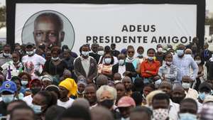 Cerimónias fúnebres do ex-Presidente da República de Angola, José Eduardo dos Santos, no Memorial António Agostinho Neto, Luanda, Angola, 28 de agosto de 2022. PAULO NOVAIS/LUSA