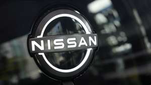 epa10456082 (FILE) - A Nissan logo is seen on vehicle displayed at a Nissan showroom in Tokyo, Japan, 06 February 2023 (reissued 09 February 2023). On 09 February 2023, Nissan Motor Co., Ltd. announced its financial results for the April-December 2022 period, as the carmaker recorded a net income down 42.9 percent due to a weaker yen triggered higher costs for production.  EPA/FRANCK ROBICHON