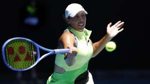 epa12681475 Madison Keys of the USA in action against Jessica Pegula of the USA during their women’s fourth round match on day 9 of the 2026 Australian Open tennis tournament at Melbourne Park in Melbourne, Australia, 26 January 2026.  EPA/ROB PREZIOSO AUSTRALIA AND NEW ZEALAND OUT