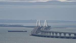 epa10524582 A general view of the Crimean Bridge in Kerch, Crimea, 14 March 2023 (issued 15 March 2023). The bridge connects the Russian mainland with the Crimean Peninsula across the Kerch Strait. In February 2014 Russian forces invaded and seized control of the Crimean Peninsula. Russia declared the annexation of Crimea on 18 March 2014, two days after the celebration of a so called &#039;referendum&#039; in that territory. In a vote that reaffirmed Ukraine&#039;s &#039;national unity and territorial integrity&#039;, the United Nations General Assembly in the Resolution 68/262 condemned the referendum in Crimea stating it had &#039;no validity&#039;. After the annexation Moscow escalated its military presence on the peninsula to solidify the new status quo on the ground and since 2015, Russia approved the &#039;Day of Reunification of Crimea with Russia&#039; as a holiday marked annually on 18 March.  EPA/STRINGER