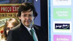 O presidente do grupo Jerónimo Martins, Pedro Soares Santos, à chegada para a apresentação dos resultados de 2022, na sede daquele grupo em Lisboa, 23 de março de 2023. MANUEL DE ALMEIDA/LUSA