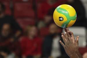 Bola de voleibol, Lisboa 30 de novembro de 2023. ANTONIO COTRIM/LUSA