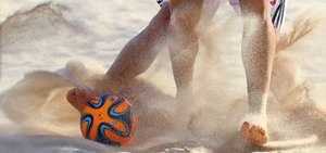 Futebol de Praia nos Jogos Europeus de 2015 em Baku, Azerbaijão.