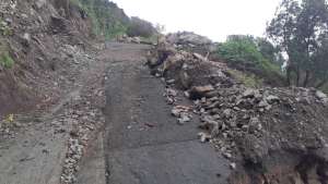 Derrocada Fajã dos Cubres - Municipio da Calheta
