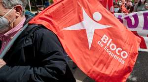 protesto bloco de esquerda em Lisboa