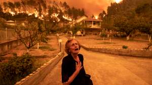 Singles Evia Island Wildfire Konstantinos Tsakalidis, Greece, for Bloomberg News