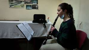 Reportagem na Academia de Amadores de Música, na Rua Nova da Trindade, onde se encontram sediados há bastantes anos. Neste momento, receberam a informaçõa que vão ter de abandonar o espaço e procurar uma nova casa. 24 de Fevereiro de 2022 Academia de Amadores de Música, Lisboa FRANCISCO ROMÃO PEREIRA/OBSERVADOR
