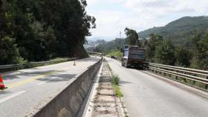 Obras de requalificação do IP3, visitadas hoje pelo ministro das Infraestruturas e da Habitação, Pedro Nuno Santos (ausente na foto), em Penacova, 5 de julho de 2019. PAULO NOVAIS/LUSA