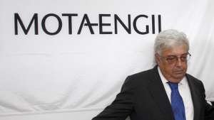 Jorge Coelho com Antonio Mota depois da Assembleia Geral da Mota-Engil