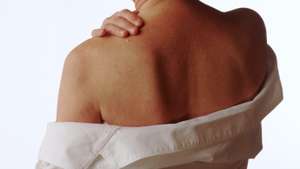 Woman with back pain