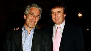 Jeffrey Epstein e Donald Trump em Mar-a-Lago