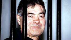 BENEDETTO SANTAPAOLA, AKA NITTO, MAFIA BOSS OF THE SANTAPAOLA CLAN, BEHIND BARS DURING HIS TRIAL