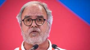 XIII Convenção Nacional do Bloco de Esquerda (BE): Intervenção de José Manuel Pureza, ex-deputado do partido. 28 de Maio de 2023 Complexo Desportivo Municipal do Casal Vistoso, Lisboa TOMÁS SILVA/OBSERVADOR