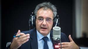 Debate com os candidatos a Bastonário da Ordem dos Advogados, na rádio Observador: Luís Menezes leitão, atual Bastonário da Ordem; Paulo Pimentão; António Jaime Martins; Varela Gomes; Fernanda Almeida Pinheiro; e Paulo Valério. 7 de Novembro de 2022 Alvalade, Lisboa TOMÁS SILVA/OBSERVADOR