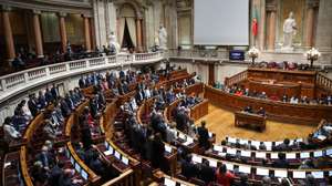 Encerramento do debate sobre o Programa do XXIII Governo Constitucional na Assembleia da República. Votação da moção de rejeição do Chega ao programa de Governo foi chumbada com as abstenções da Iniciativa Liberal e PSD e os votos contra das restantes bancadas (PS, PCP, BE e os deputados únicos do Livre e PAN).Votos contra do PS, PCP e BE Lisboa, 08 de Abril de 2022. FILIPE AMORIM/OBSERVADOR