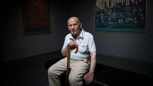 Entrevista com o mestre Manuel Cargaleiro, pintor, escultor e colecionador de arte, no Museu Cargaleiro. Castelo Branco, 19 de Julho de 2022. FILIPE AMORIM/OBSERVADOR