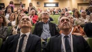 SNS Summit, a primeira cimeira organizada pela Direção Executiva do SNS, com a missão de criar sugestões para uma reforma nas urgências hospitalares. Manuel Pizarro, Ministro da Saúde, com Fernando Araújo, presidente da direção-executiva. 23 de Março de 2023 Hospital de Santa Maria, Lisboa TOMÁS SILVA/OBSERVADOR