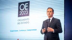 Entrega do Orçamento de Estado (OE) para o ano de 2023: Fernando Medina, ministro das finanças numa conferência de imprensa à comunicação social, sobre o OE para o próximo ano de 2023. 10 de Outubro de 2022 Ministério das Finanças, Lisboa TOMÁS SILVA/OBSERVADOR
