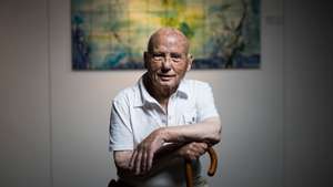 Entrevista com o mestre Manuel Cargaleiro, pintor, escultor e colecionador de arte, no Museu Cargaleiro. Castelo Branco, 19 de Julho de 2022. FILIPE AMORIM/OBSERVADOR