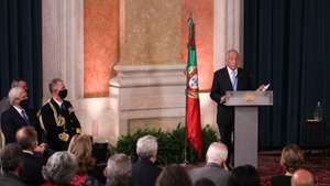Cerimónia de tomada de posse do XXIII Governo Constitucional, no Palácio da Ajuda. O Presidente da República, Marcelo Rebelo de Sousa, deu posse ao Governo liderado pelo Primeiro-Ministro, António Costa. O Governo é composto por 17 ministros e 38 Secretários de Estado. Lisboa, 30 de Março de 2022. FILIPE AMORIM/OBSERVADOR