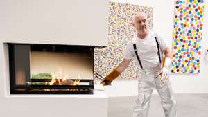 "Damien Hirst: The Currency" Burn Event