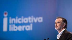 VI Convenção da Iniciativa Liberal - IL. O partido reúne em convenção no Centro de Congressos de Lisboa. Intervenção de João Cotrim de Figueiredo, presidente do partido. Lisboa, 12 de dezembro de 2021. JOÃO PORFÍRIO/OBSERVADOR