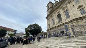 Igreja da Lapa, Porto. Funeral de Nuno Cardoso, antigo Presidente da Câmara do Porto.