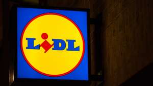Lidl logo seen at Kungsportavenyen in Gothenburg