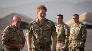 British Troops In Kandahar Participate In A Remembrance Sunday Service