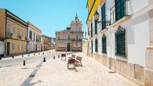 Pretty Street in Faro Old Town