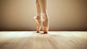 Ballerina standing on toes