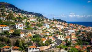 Panoramic view of Funchal on Madeira Island. Portugal