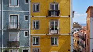 Low Angle View Of Residential Buildings