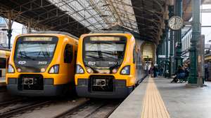 Railway Workers Striking in Portugal
