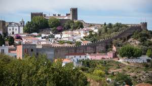 Europe. Portugal. Estremadura Region. Leiria District. Obidos. Cityscape