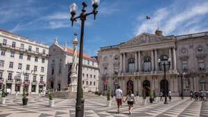 Europe. Portugal. Lisbon. Baixa. Praca Do Municipio. City Hall