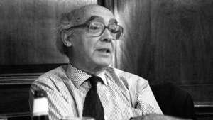 Jose Saramago At Restaurant