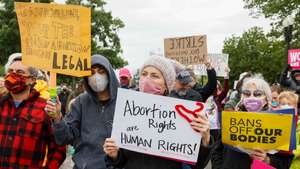 Crowds Of Parents And Children Gather In Front Of The U.S. Supreme Court On Mother's Day In Support Of Abortion Rights