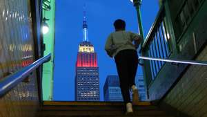 Empire State Building Marks Memorial Day in New York City