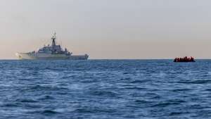 Border Force Rescue Asylum Seekers In The English Channel