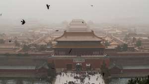 Beijing And Northern China Hit By Sandstorm