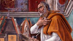 Detail of Saint Augustine in His Study by Sandro Botticelli