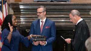 Ketanji Brown Jackson Sworn-In As Newest Supreme Court Justice