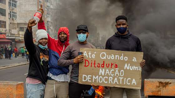 protestos em Moçambique