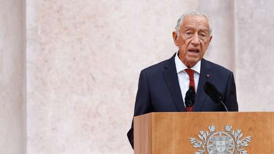 O Presidente da República, Marcelo Rebelo de Sousa, intervém durante as comemorações oficiais do Dia da Implantação da República Portuguesa, nos Paços do Concelho, em Lisboa, 05 de outubro de 2024. A Implantação da República Portuguesa foi o resultado de uma revolução organizada pelo Partido Republicano Português, que destituiu a monarquia constitucional e implantou um regime republicano em Portugal. ANTÓNIO PEDRO SANTOS/LUSA