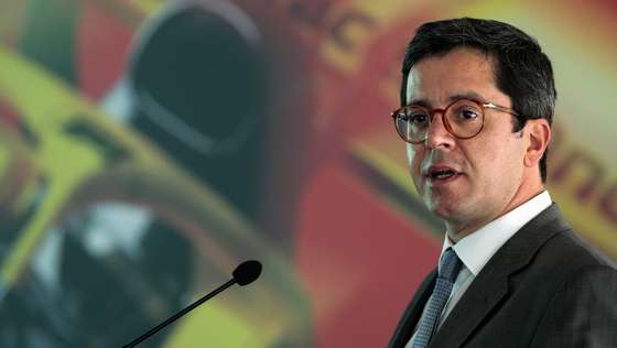 Secretario de Estado da Juventude e do Desporto, João Paulo Rebelo, durante a conferência de imprensa de apresentação de uma etapa do circuito mundial de Formula 1 no Autódromo Internacional do Algarve (AIA), em Portimão, 24 de julho 2020. FILIPE FARINHA / LUSA