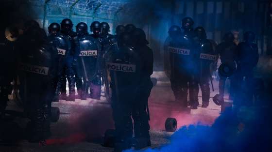 Cerimónia comemorativa do 14.º aniversário da Unidade Especial de Polícia (UEP) da Polícia de Segurança Pública (PSP), em Belas, 5 de maio de 2022. A UEP integra cinco Subunidades Operacionais: Corpo de Intervenção, Grupo de Operações Especiais, Corpo de Segurança Pessoal, Centro de Inativação de Explosivos e Segurança em Subsolo e Grupo Operacional Cinotécnico. MÁRIO CRUZ/LUSA
